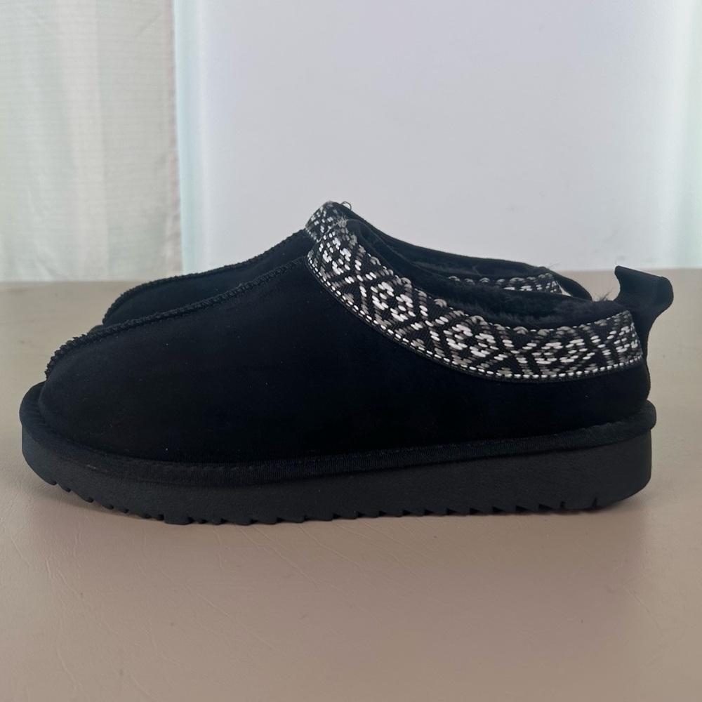 Soda Simmon M Cozy Clogs Black Faux Fur Suede Slip On Mules Womens 6.5 - Picture 10 of 15